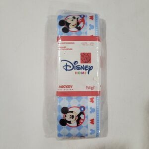 Wrights Disney Mickey Mouse Blue and White Blanket Binding